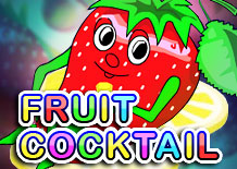 Игровой автомат Fruit Cocktail (Клубничка), клубнички, клубника, фруктовый коктейль, фрукты, ягодки, фрут коктейль